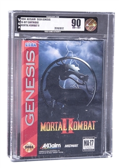 1994 SEGA Genesis (USA) "Mortal Kombat II" Sealed Video Game - VGA NM+/MT 90